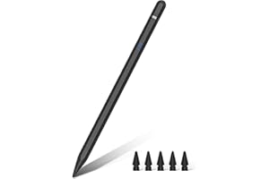 LPUNCD Pencil 1 Generacion 4-20 Min Carga Rápida (USB-C), Magnético Pencil para iPad con Rechazo Palma & Sensibilidad Inclinación, Profesional Lápiz para iPad 6-10, Air 3-5, Mini 5-6, Pro 11" 1-4, 12" 3-6