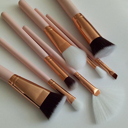 Coolster 8pcs Kosmetische Multicolor -Gesicht Make-up Pinsel Kits für Die Lippen Wange Augenbrauen Lidschatten Pinsel Set - 7