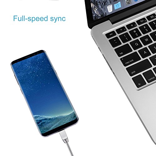 USB 3.0 Type-C Ladekabel, TUOYA [3.3Ft/1M] USB-C Kabel auf USB 3.0A Kabel Super Durable Metall Ladegerät und Sync Datenkabel Adapter – Samsung Galaxy S8, Google Nexus 5X / Nexus 6P / Pixel XL, OnePlus 2 / 3, Lumia 950 / 950XL, Huawei P10(2 Pack) - 2