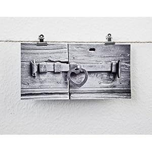 Herz Schloss Liebe XXL Postkarte Panorama