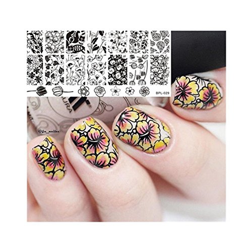 Born Pretty Nagel Schablone Nail Art Stamp Platte 12,5 x 6,5 cm BP-L029 - 3