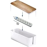 Electraline 300177 Scatola Organizzatore Cavi Con Multipresa, Bianco