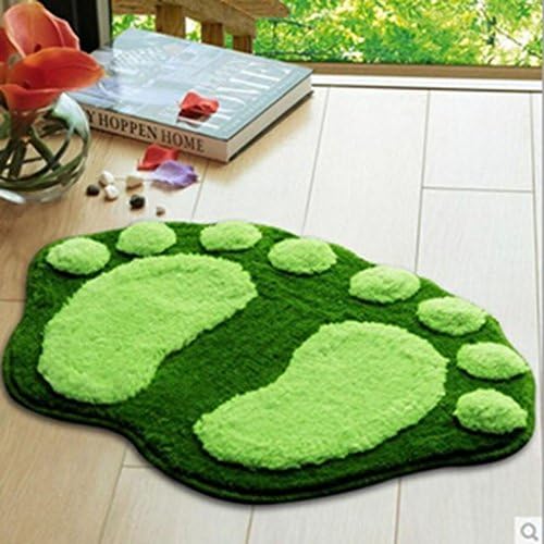 meyfdsyf Floor Rug Tool Funny Feet Absorbent Door Foot Mats Bathroom Carpet(Green)