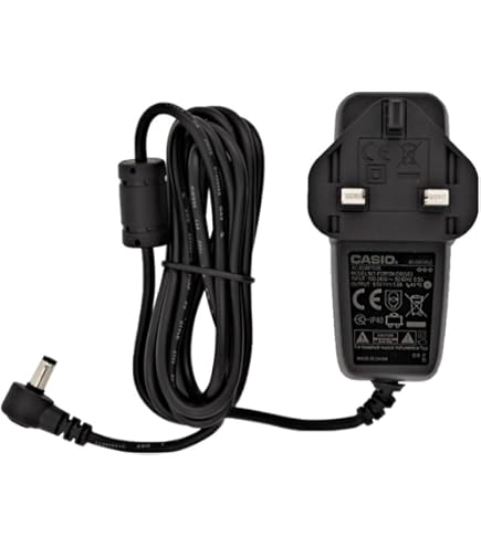 Adattatore Caricabatteria 9V Per Tastiera Casio CTK-550 - Cavo 120cm, Marca Top Chargeur - Nuovo