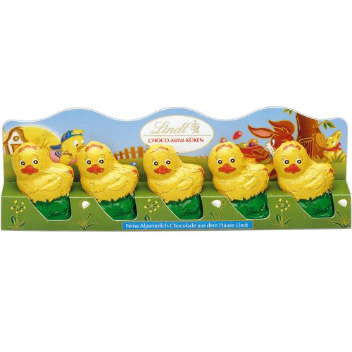 Шоколад фигурный lindt цыплята мини 5x 10г 50г (4000539661402)