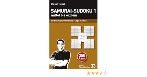 Samurai Sudoku 1 Mittel Bis Extrem 5er Sudokus Fur Kenner Und Fortgeschrittene Heines Ratselbibliothek Amazon De Heine Stefan Bucher