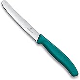 Victorinox 6.7834.C1 Swiss Classic 11cm Tırtıklı Domates Bı&ccedil;ağı, Yeşil