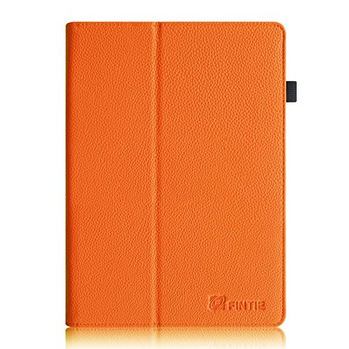 Fintie Samsung Galaxy Tab S 10.5 Hülle Case – Slim Fit Folio Kunstleder Schutzhülle Cover Tasche mit Ständerfunktion für Samsung Galaxy Tab S T800 T805 (10,5 Zoll) Tablet (mit Auto Schlaf / Wach Funktion), Orange - 8