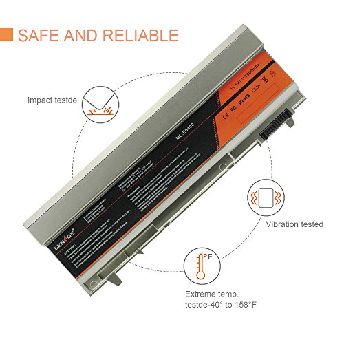 LENOGE Hochleistung Akku Für DELL Li-ion Notebook Laptop Batterie Latitude E6400 E6410 E6500 E6510 precision M2400 M4400 M4500 Battery (11.1V/5200MAH) - 4