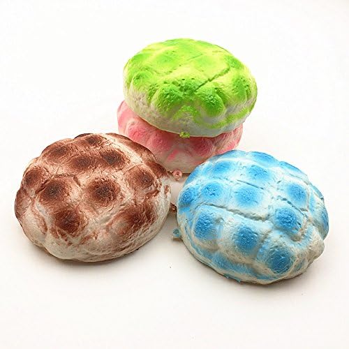 Kawaii4girl Pineapple Melon Bun Squishy Slow Rising Kawaii Phone Straps Pendant Bread Gift Educational Toys 1PC (chocolate)