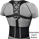 ❤ Sugerencia de uso de ropa --- Recomendamos usar solo de 15 a 25 minutos los primeros días, luego agregar 20 minutos cada día hasta 2,5 horas al día. Junto con el ejercicio regular y la terapia física, aparentemente ayuda en el tratamiento del dolor de espalda, escoliosis, espondilolistesis y síndrome de salida torácica.