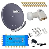 24 x Vergoldete F-Stecker Vergoldet mit Gummidichtring 