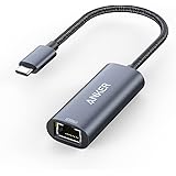 Anker PowerExpand adapter USB-C na Gigabit Ethernet, koncentrator USB-C na 2,5 Gbps Ethernet z aluminium, kompatybilny z MacB