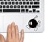 Produktbild Mario Bombe TRACKPAD Sticker Aufkleber (Schwarz)
