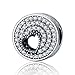 Produktbild Dxlts Charm Schmuck 925 Sterling Silber Armband Herzform Anhänger Kompatibel Europa Charms Perlen Armband & Halskette Geburtstag Weihnachten Valentinstag Thanksgiving Geschenke