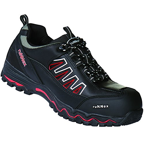 ruNNex Sicherheitsschuhe S3 LightStar extra leichte Halbschuhe Größe 44, schwarz, 5320