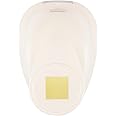 Vaessen Creative Square Paper Punch, Plastic Metal, White/Pink, 5/8 Inch, for DIY Projects, Scrapbooking, Card Making and More