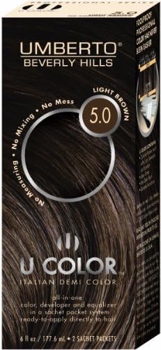Umberto Beverly Hills U Color Hair Color - #5.0 Light Brown Kit by Umberto Beverly Hills