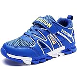  Gaatpot Jungen Sandalen Sommer Kinder Klettverschluss Sandaletten Outdoor Atmungsaktiv Mesh Sportschuhe Sneakers Schuhe Blau 33 EU = 34 CN