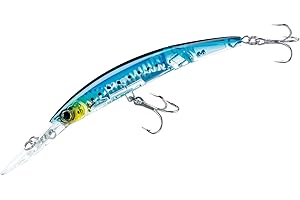 DUEL Yo-Zuri - Leurre de pêche Minnow 3D, Transparent et articulé pour eaux Profondes