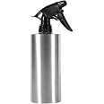 Vaporisateur Vide, Pulvérisateur Remplissable en Acier Inoxydable Main Appuyant sur Arrosoir Arrosage Pot Bouilloiremulti Fonctionnelle Pression de Pompe Intérieur Jardin Extérieur Plantes (550 ML