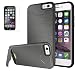 Produktbild Apple iPhone 6/6s Hülle mit Schutzfolie,Premium TPU+PC Ultra Slim Tough Rugged Hardcase with Built-in Kickstand Selbst Ständer Stand Case,Wasserdicht Shockproof Anti Slip Stoßfest Back Cover Protection Tasche Schutzhülle mit Intern Karte Schlitz für Apple iPhone 6/6s 4.7Zoll-[grau]+Panzerglas/Schutzfolie/Displayschutzfolie