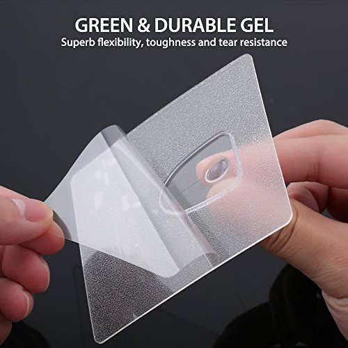 Transparente Super Heavy Duty Haken, Homecube 13,2lb / 6kg (Max) Nahtlose Saug-Haken, keine Kratzer Bad Haken, wasserdicht und Ölfeste Küche Wandtuch Haken (6 Pack) - 5