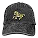 Produktbild Presock Horses Composed of Yellow Flowers Leaves Denim Hat Mens Curved Baseball Hats