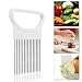 Produktbild Minkoll Zwiebel Halter Slicer, Edelstahl Gemüse Tomaten Cutter Küche Gadget Werkzeuge (Rondon Farbe)