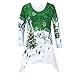 Produktbild Weihnachten Pullover Langarmshirt Heligen Damenmode Weihnachten Hemd Tunika Waldland Winter Szene Bluse Baggy Jumper Lose Top Oversized T-Shirt Winterpullover