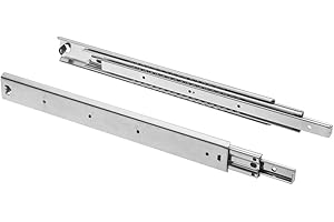 GTV H53 Schubladenschienen Vollauszüge Schubladenauszüge - 53.9 x 750 mm - 2 mm Starken Verzinkt Stahl - Rollenauszug Teleskopschiene Kugelführung - Schienensystem Belastbar bis 100 Kg 1 Set= 2 Stück