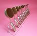 Ularma 10 PCS Brush Storange Place Organizer Clear Acrylic 10 Lattices Cosmetic Shelf