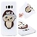 Produktbild Galaxy S8 Plus Silikon Hülle, ZXK CO Weiche Flexible Gel TPU Silikon Handy Hülle Schutzhülle Schale Etui Eule Muster Entwurf Matt Cover Anti-Stoß Kratzfeste für Samsung Galaxy S8 Plus - Weißer Eulen-Hut