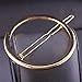 Vintage Metal Triangle Hairpin Girls' Hair Clips Hair Beauty Accessory Gold Circle
