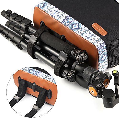 Kattee Sac    Dos pour Appareil Photo R  flex Ordinateur en Canvas   Cuir Housse de protection pour Appareil Photo Canon Nikon Sony Olympus