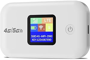 JICICUXI Saponetta Wifi Router Wifi Portatile 4g, Router WiFi con slot per scheda SIM,WiFi Portatile,150 Mbit/S, batteria da 3000mAh, con interfaccia Type-C,Condivisione WiFi Fino a 10 Dispositivi-Bianco Perla