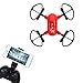 Produktbild TianranRT Fest Höhe Quadcopter Mit Mini D10WH Zusammenklappbar Mit WLAN FPV HD Kamera 2.4G 6-Achsen RC Quadcopter Drohne Spielzeug (Rot)