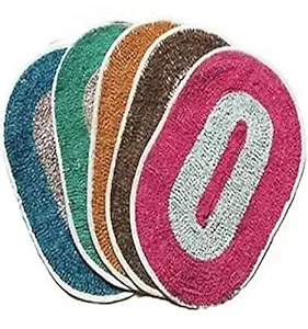 Khushi Enterprise Cotton Doormat Combo Anti Skid Water Absorbing Reversible Mats for Bedroom, Kitchen, Office, Living Room & Kids Room, Set of 5, 15x5 cm