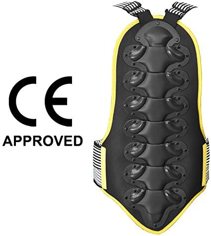 AQWA Motocross Spine Back Protector Motorcycle Protection Body Armour Racing Motorbike Guard Top Quality (XLarge)