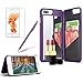 Produktbild Girlyard Spiegel Hülle mit Brieftasche für iPhone 7, iPhone 8 Hart PC Schutzhülle Flip Case Standfunktion Kartenfach Klapphülle Anti-Kratzer für Apple iPhone 7/ iPhone 8 (4,7 Zoll) - Lila