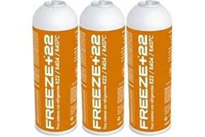 REPORSHOP - 3 Freeze +22 400GR Sostituire Bottle di gas ecologico R22, R404, R407C