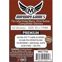 Terraforming Mars: Fundas estándar compatibles con juego de dados (55 x 77 mm Terraforming Mars: Fundas estándar compatibles con juego de dados (55 x 77 mm