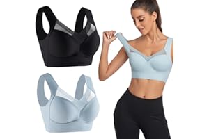 FAIRZ 2PCS Wmbra Bra, Wmbra Posture Correcting Bra, Summer Wireless Push-Up Comfortable Bra, Everyday Bras for Women