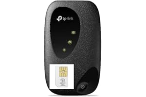 THETECHNOLOGYDOCTORS TP-Link M7010 4G Cat4 LTE Single Band Mobile WiFi with Unlimited Three Data SIM Card Bundle