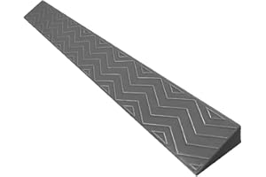 YQYC Türschwellenrampe, Bordsteinrampe, 2–6,5 Cm Steigung, Schwellenrampen, Übergangsstreifen, Klettermatte, Für Fahrrad, Rollstuhl, Reinigung, Roboter, Garage, Lager ( Color : Grau , Size : Height 6.5cm )