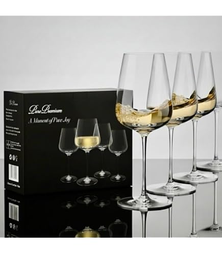 G Francis Square Wine Glasses Set of 4 - Unique 16oz Flat Bottom Wine  Glasses with Stem - Handmade Cylinder Stemware for Red or White Wine -  Modern Bar Drinkware for Entertaining :