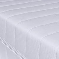 7-Zonen H&auml;rtegrad H2 H3 (Wei&szlig;) Matratze, Orthop&auml;dische Kaltschaummatratze, Rollmatratze, &Ouml;ko-Tex, Bezug waschbar, 4-Seiten-Rei&szlig;verschluss