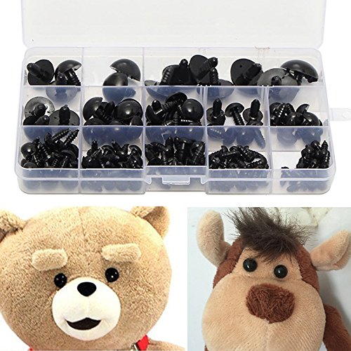 154 - tlg 6 - 24mm Teddyaugen Sicherheitsaugen Kunststoffaugen Puppe Augen Handwerk