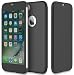 Produktbild ROCK "DR.V" Ultra Slim TPU+PC Flipcase, Fliptasche, Hartschale, Hartcase für iPhone 7 mit Voll-Fenster Funktion in schwarz