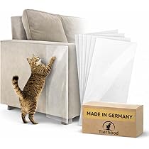 Kazaigou Krasbescherming bank kat transparant 5 m x 43 cm, katten krasbescherming zelfklevende tape extra lang - anti-kras folie voor katten flexibele snit - bankbescherming kat voor meubels, bank